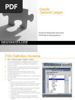 Oracle GL FSG Reporting
