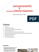 Overhead Equipments (OHE) & Current Collection Equipments: Electric Traction - Unit-3 - Unit-4