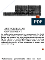 Authoritarian Government