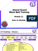 National Guard Black Belt Training: Intro To Minitab