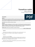 Narrativas Orales - Miguel Marinas