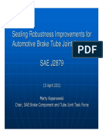 Sealing Robustness Improvements For Automotive Brake Tube Joint Systems SAE J2879