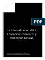 La Internalización Del A Educación