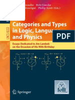 Categories and Types in Logic, Language, and Physics: Claudia Casadio Bob Coecke Michael Moortgat Philip Scott