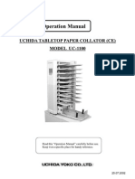 Uchida UC1100 Operation Manual