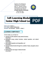 Self-Learning Module For Senior High School Learners