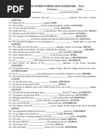 Advanced Word Formation Exercise 2