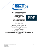 QA.55b OJT Initial Licence Practical Training - Iss 01