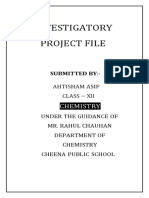 CHEMISTRY Class 12 Investigatory Project Cold Drink