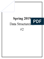 Spring 2019 Data Structures II #2