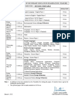 ICSE Revised and ISC SEM 2 2022 - Timetable