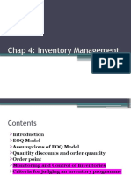 Chapter 4 Inventory Managment