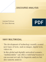 Multimodal Discourse Analysis