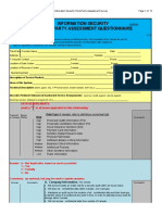 3rd Party Outsourcing Information Security Assessment Questionnaire V1.0