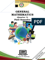 General Mathematics: First Semester