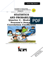 Statistics and Probability: Quarter 4 - Module 7 Pearson's Sample Correlation Coefficient