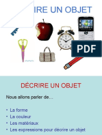 Décrire Un Objet