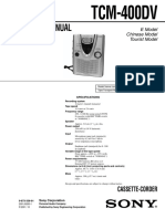 Service Manual: TCM-400DV