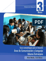 Guia Del Docente Comunicación y Lenguaje Idioma Extranjero 3o Básico