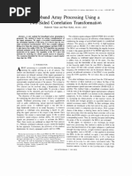 Wideband Array Processing Using A Two-Sided Correlation Transformation