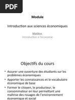 Introduction Aux Sciences Economiques