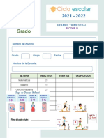 Examen Trimestral 6grado Bloque III 2021 2022