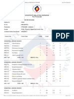 Universiti Malaysia Sarawak Pre-Transcript