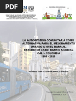 Autogestion Comunitaria Aplicada A Un Barrio en Cali Colombia