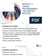 Module 3 AE4 Linear Programming The Simplex Method