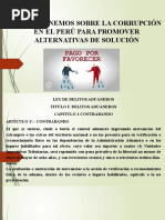 Reflexionemos Sobre La Corrupción en El Perú para