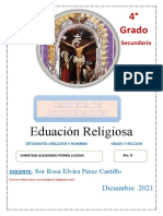 RELIGION CARPETA DE RECUPERACIÓN 4to. A-B-C-D.