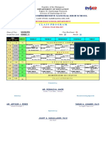 Poblacion Comprehensive National High School: Class Program