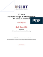 IT3010 Network Design & Management: 3 Year, 1 Semester