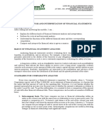 Module 10 - Analysis and Interpretation of Financial Statements