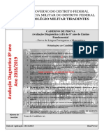 Prova 8 Ano Vagas Remanescentes 2018 2019