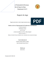 Rapport de Stage Elodie Roche