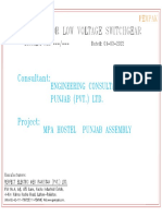 Layout Drawing For Low Voltage Switchgear (01-03-2022)