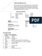 PIPER ARCHER/PA28-181: Airspeeds and Limitations