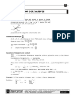 Application of Derivatives: Tangent and Normal