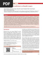 Enhanced Recovery Pathways in Orthopedic Surgery: Review Article