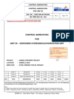 Control Narratives FOR Unit 05 - Kerosene Hydrodesulphurization Unit