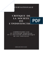 2007 Linternationale Critique de La Socic3a9tc3a9 de Lindistinction