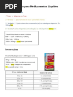 Cálculo para Medicamentos Líquidos