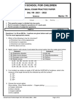 Class 8 - Practice Paper