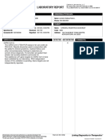 Laboratory Report: Patient: Ordering Physician