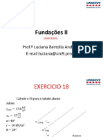 Aula 5 - Taludes Infinitos Exercicios