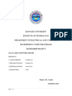 Hawassa University Institute of Technology Department of Electrical and Computer Engineering Computer Stream Internship Project