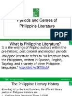 Periods and Genres of Philippine Literature