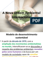 A Nova Ordem Ambiental Internacional