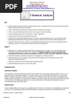 Chemical Analysis Techniques